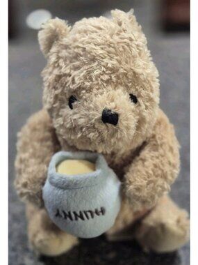 Disney Classic Pooh Musical Winnie The Pooh Plush 8" Stuffed Toy Pull For Music